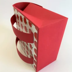 Schulranzen Schultasche aus Karton – Handgemachte Geschenkverpackung zur Einschulung (14,5 x 16 x 7,5 cm)