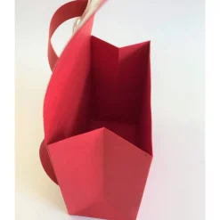 Schulranzen Schultasche aus Karton – Handgemachte Geschenkverpackung zur Einschulung (14,5 x 16 x 7,5 cm)