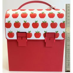 Schulranzen Schultasche aus Karton – Handgemachte Geschenkverpackung zur Einschulung (14,5 x 16 x 7,5 cm)