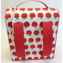 Schulranzen Schultasche aus Karton – Handgemachte Geschenkverpackung zur Einschulung (14,5 x 16 x 7,5 cm)