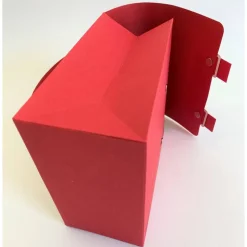 Schulranzen Schultasche aus Karton – Handgemachte Geschenkverpackung zur Einschulung (14,5 x 16 x 7,5 cm)