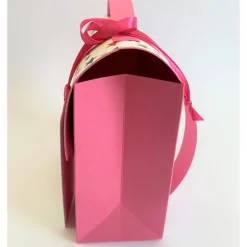 Schulranzen Schultasche aus Karton – Handgemachte Geschenkverpackung zur Einschulung (14,5 x 16 x 7,5 cm)