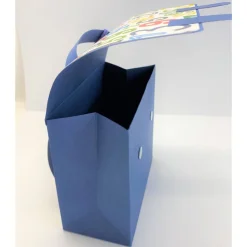 Schulranzen Schultasche aus Karton – Handgemachte Geschenkverpackung zur Einschulung (14,5 x 16 x 7,5 cm)