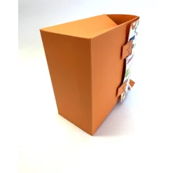 Schulranzen Schultasche aus Karton – Handgemachte Geschenkverpackung zur Einschulung (14,5 x 16 x 7,5 cm)