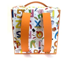 Schulranzen Schultasche aus Karton – Handgemachte Geschenkverpackung zur Einschulung (14,5 x 16 x 7,5 cm)