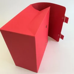 Schulranzen Schultasche aus Karton – Handgemachte Geschenkverpackung zur Einschulung (14,5 x 16 x 7,5 cm)