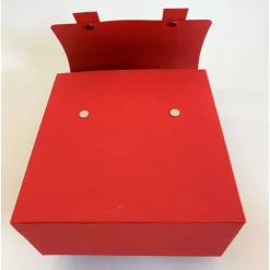 Schulranzen Schultasche aus Karton – Handgemachte Geschenkverpackung zur Einschulung (14,5 x 16 x 7,5 cm)