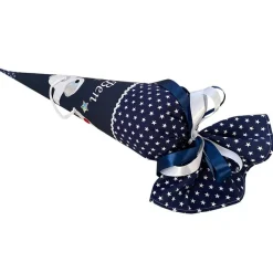 Schultüte Astronaut, Weltraum Schultüte Stoff, Stoff-Schultüte, Schultüte Junge in dunkelblau