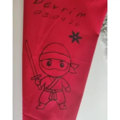 Schultüte aus Baumwollstoff Ninja 70cm