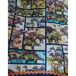 Schultüte aus Baumwollstoff Dinosaurier dunkelblau 70cm