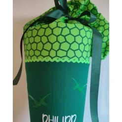 Schultüte aus Baumwollstoff Dinosaurier grün 70cm
