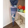 Schultüte aus Stoff bestickt Schmetterlingseinhorn, Namen und Datum 70cm Rohling