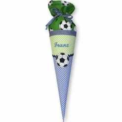 Schultüte aus Stoff für Geschwister, Stoffschultüte für Geschwister, Geschwistertüte,Geschwisterschultüte, Kindergartentüte für Jungen