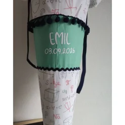 Schultüte aus Stoff Mathematik Formeln 70cm