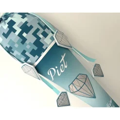 Schultüte aus Stoff mit Diamantmotiv passend zum Schulranzen