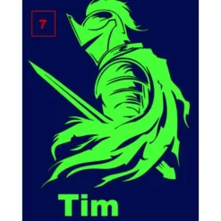 Schultüte aus Stoff mit Motiv nach Wahl: Hai / Dino / Drache / Monster und vieles mehr 70cm dunkelblau/neongrün