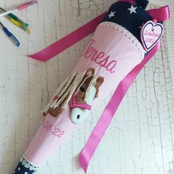 Schultüte aus Stoff Pferd