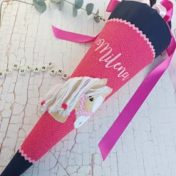 Schultüte aus Stoff Pferd