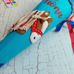 Schultüte aus Stoff Pferd