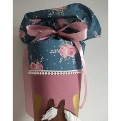 Schultüte aus Stoff Pferd und Rosen 70cm