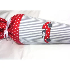 Schultüte aus Stoff Zuckertüte personalisierte Schultüte Auto für Jungen mit Rennwagen Rennauto