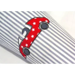 Schultüte aus Stoff Zuckertüte personalisierte Schultüte Auto für Jungen mit Rennwagen Rennauto