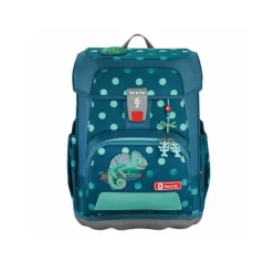 Schultüte Chamäleon, Zuckertüte mit Namen bestickt für Step by Step Schulranzen in petrol