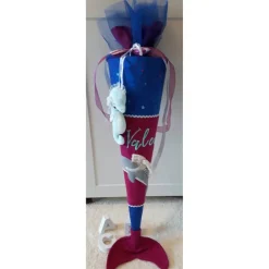 Schultüte Delfin/Meerjungfrau 70cm