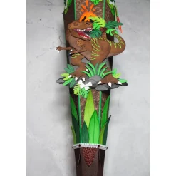 Schultüte Dinosaurier „T-Rex“ mit Vulkan 85 cm 6-eckig  Farbvarianten