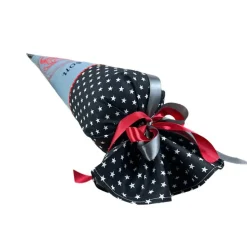 Schultüte Drache, Zuckertüte mit Namen bestickt, aufwendige Stoff-Schultüte, in zwei Farben erhältlich