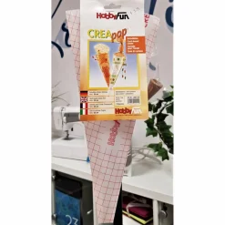 Schultüte-6 eckig-Folien Rohling-selbstklebend-35 cm