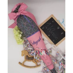 Schultüte Einhorn passend zum Step by Step Glitter Heart.