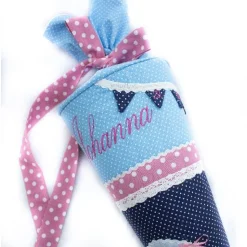 Schultüte Einschulung 2022 Ballerina Pink Rosa Grau