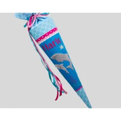 Schultüte Einschulung 2022 Delfin Unterwasserwelt