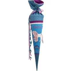 Schultüte Einschulung 2022 Einhorn Türkis