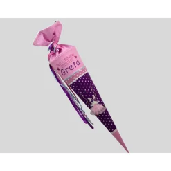 Schultüte Einschulung 2022 Hase auf einer Schaukel Hasenmädchen