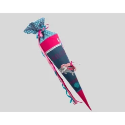 Schultüte Einschulung 2022 Mädchen mit Delfin Glitzer Name Datum