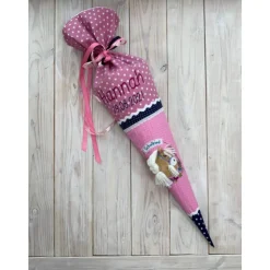 Schultüte Einschulung 2022 Pferd Boho Rosa Blau