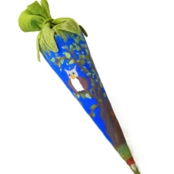 Schultüte Eule aus Filz,  Einzigartige Zuckertütenhülle für Jungen und  Mädchen