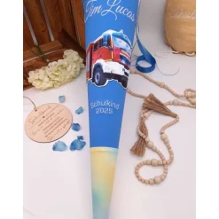 Schultüte Feuerwehr passend zum Step by Step Ninja Zazu, personalisierte Schultüte