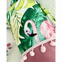 Schultüte Flamingo-Applikation inkl. Namensstick