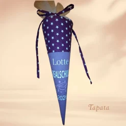 Schultüte für den Übertritt 5. Klasse - Gymnasium, Realschule, personalisierbar mit Namen