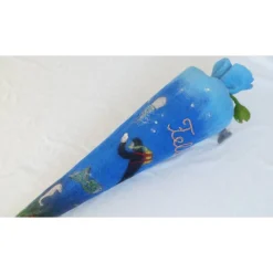 Schultüte für Jungen und Mädchen, Taucher als Schultüten-Hülle, Schultüte mit Namen, Zuckertütenhülle aus Filz,