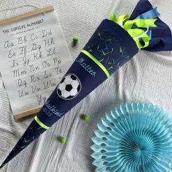 Schultüte Fussball für Jungen passend zum ergobag SpitzenreitBär, 70 oder 85 cm