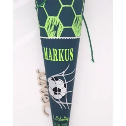 Schultüte Fussball passend zum Ergobag Volltreffbär / Schultüte aus Stoff / nachhaltig