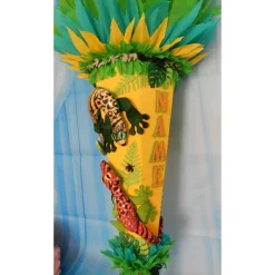 Schultüte Gecko Dschungel  Zuckertüte
