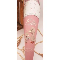 Schultüte Gänse | Schultüte aus Stoff/ personalisiert | Mädchen | Du bist was ganz besonderes | Blumenmuster