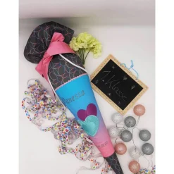 Schultüte Herzen passend zum Step by Step Glitter Heart.