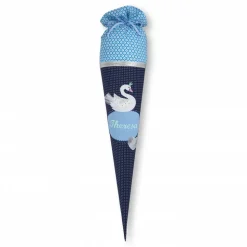 Schultüte Mädchen, Stoffschultüte, Schultüte aus Stoff, Stoffschultüte Mädchen, Schultüte aus Stoff, Motiv Schwan