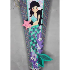 Schultüte Meerjungfrau „Bella“ 6-eckig 85cm